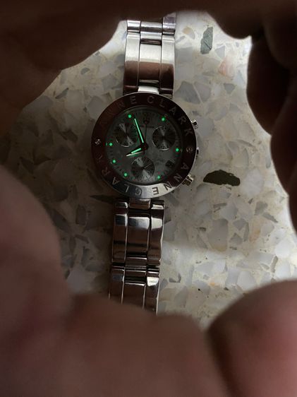 นาฬิกายี่ห้อ ANNA CLARK  ควอทซ์ โครโนกราฟ แท้มือสอง สายยาว 16.5 เซนติเมตร 1000฿ รูปที่ 8