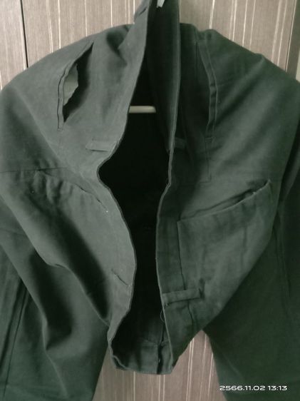 กางเกงสเลคแบบผ้า สีดำ เอว46 รูปที่ 2