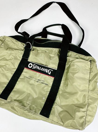 กระเป๋า Spalding ขนาดกว้าง8ยาว21สูง13นิ้ว สีเขียว ผ้าไนลอนน้ำหนักเบา สภาพดี ไม่ขาดซ่อม จุของได้เยอะ รูปที่ 2