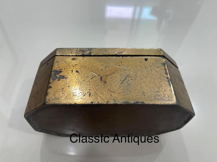 หีบ กล่อง ยุคเซี้ยงไฮ้ ทองเหลือง โบราณ เก่าสะสม รูปที่ 5