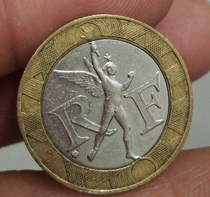 8764-เหรียญกษาปณ์ฝรั่งเศส 10 FRANC  จำนวน 2 เหรียญ รูปที่ 7