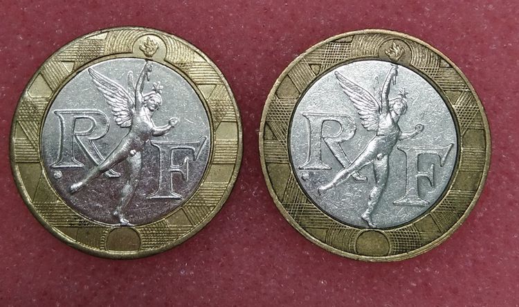 8764-เหรียญกษาปณ์ฝรั่งเศส 10 FRANC  จำนวน 2 เหรียญ รูปที่ 16