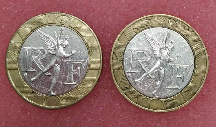 8764-เหรียญกษาปณ์ฝรั่งเศส 10 FRANC  จำนวน 2 เหรียญ รูปที่ 12