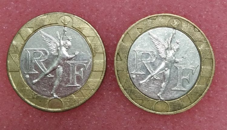 8764-เหรียญกษาปณ์ฝรั่งเศส 10 FRANC  จำนวน 2 เหรียญ รูปที่ 14