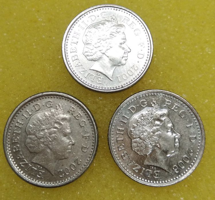8766-เหรียญกษาปณ์สหราชอาณาจักรและไอร์แลนด์เหนือ FIVE PENCE(Crowned Thistle) series  1998-2008 จำนวน 3  เหรียญ รูปที่ 11