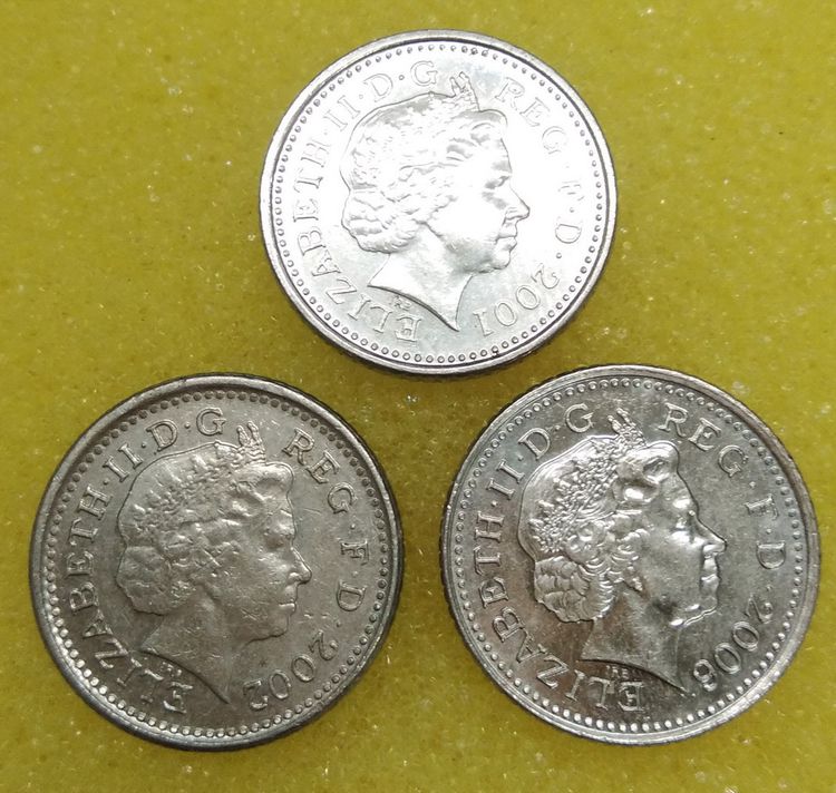 8766-เหรียญกษาปณ์สหราชอาณาจักรและไอร์แลนด์เหนือ FIVE PENCE(Crowned Thistle) series  1998-2008 จำนวน 3  เหรียญ รูปที่ 12