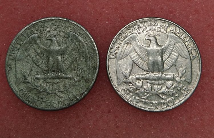 8773-เหรียญลิเบอร์ตี้ LIBERTY ประธานาธิบดีจอร์จ วอชิงตัน หลังนกอินทรีย์ จำนวน 2 เหรียญ รูปที่ 13