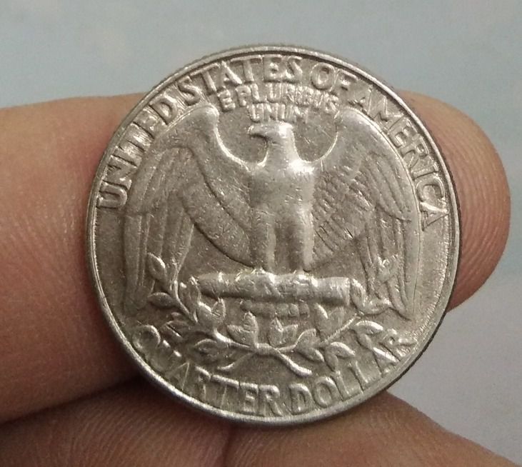 8773-เหรียญลิเบอร์ตี้ LIBERTY ประธานาธิบดีจอร์จ วอชิงตัน หลังนกอินทรีย์ จำนวน 2 เหรียญ รูปที่ 4