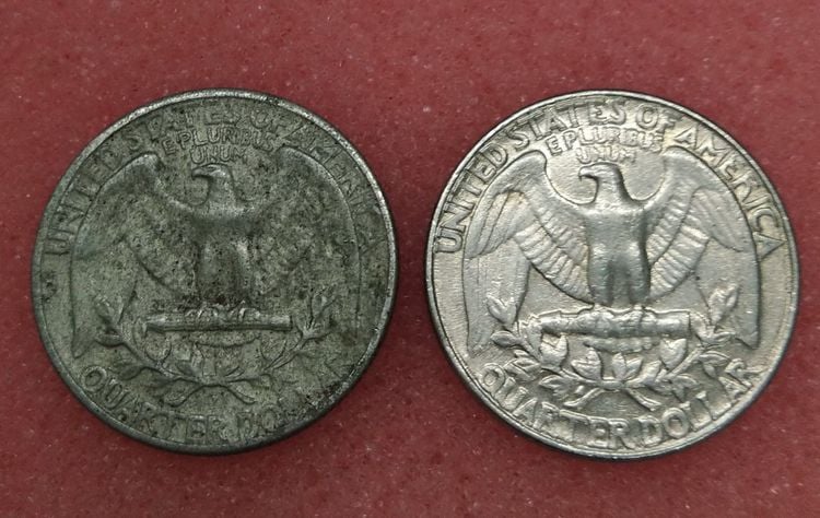 8773-เหรียญลิเบอร์ตี้ LIBERTY ประธานาธิบดีจอร์จ วอชิงตัน หลังนกอินทรีย์ จำนวน 2 เหรียญ รูปที่ 9
