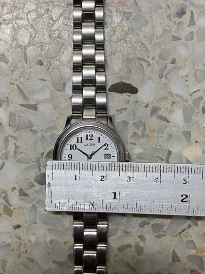 นาฬิกายี่ห้อ CITIZEN  ควอทซ์ ของแท้มือสอง สแตนเลสสายยาว 16 เซนติเมตร  750฿ รูปที่ 5