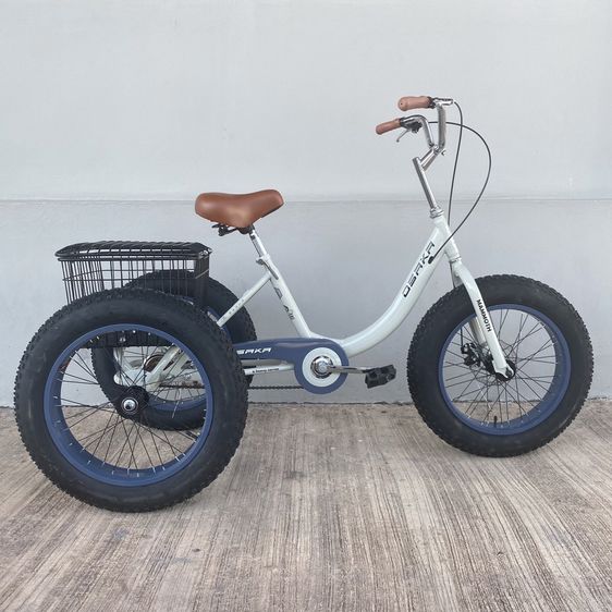 จักรยานสามล้อ Fat Bike Osaka รุ่น Mammaoth ล้อ 20x4.0 นี้ว ปั่นง่าย ทรงตัวได้ดี รับน้ำหนักได้มาก ขับขี่ได้ทุกสภาพผิว เพราะเป็นล้อขนาดใหญ่ซับ รูปที่ 3