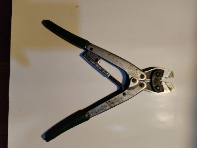 เครื่อง​มือช่างวินเทจ​ คีมย้ำหางปลาขนาด​10นิ้ว รูปที่ 5
