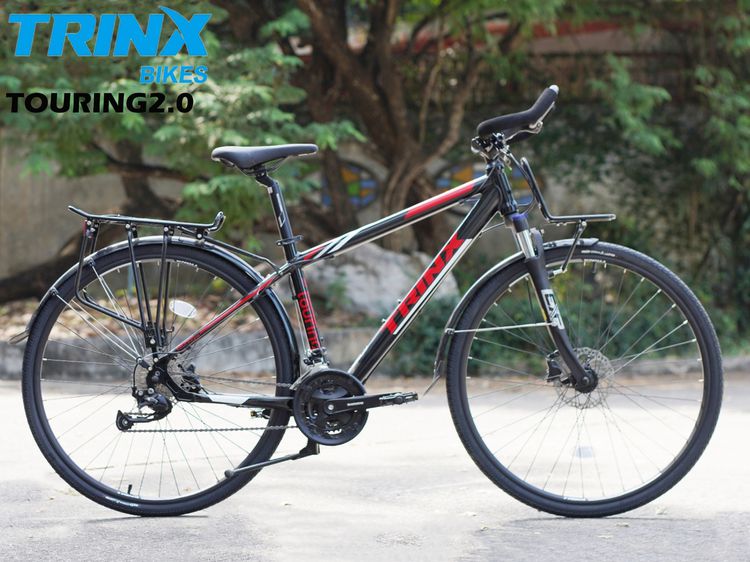 จักรยานทัวร์ริ่ง TRINX TOURING2.0  ล้อ 700C เกียร์ 27 สปีด  เฟรมอลูมิเนียม  o เฟรมอลูมิเนียม 6061 o โช๊คหน้าปรับล็อคได้ o มีตะแกรงหนาและหลัง รูปที่ 3