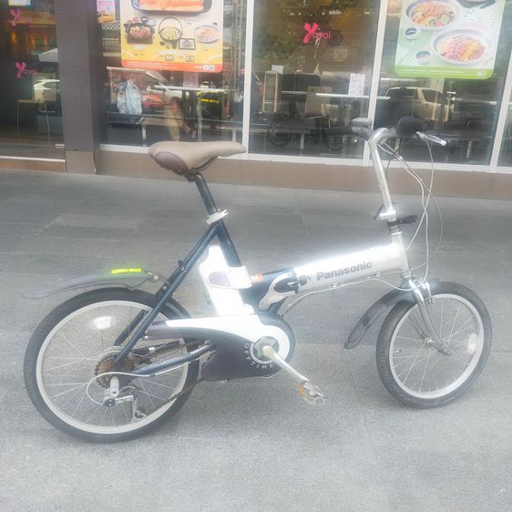 จักรยานไฟฟ้าแบบพับได้ จากญี่ปุ่นคุณภาพดี Panasonic ระบบไฮบริด ปั่นผสม ออกแรงปั่นเล็กน้อยระบบไฟฟ้าจะทำงาน หรือจะปั่นแบบไม่ไฟฟ้าก็ได้ดี เฟรมอล รูปที่ 3