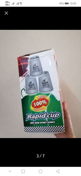 เกมเรียงแก้วสแต๊ค​ Rapid​ Cups​สีน้ำเงิน 12ชิ้น​พร้อมถุงผ้า ฝึกกล้ามเนื้อและสมอง​ ฝึกสมาธิ ประลองความเร็ว รูปที่ 5