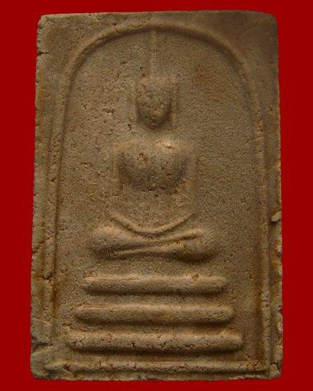 พระสมเด็จฐาน 3 ชั้น พิมพ์อกร่องหูใหญ่ เนื้อผงจินดามณีหลังเรียบ มีเคลือบ หลวงปู่ทิม วัดละหารไร่ ประธานปรกปลุกเสก ออกวัดไผ่ล้อม จ.ระยอง รูปที่ 3