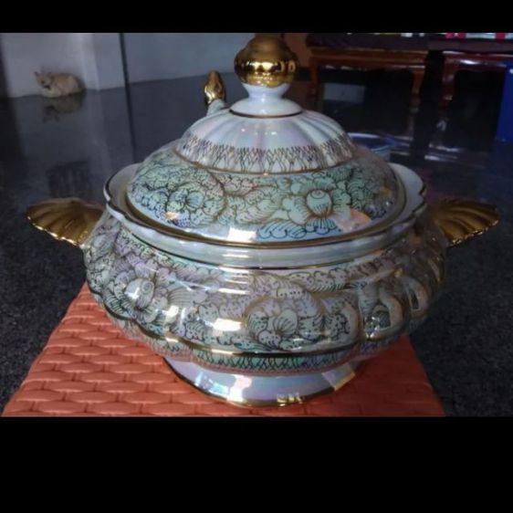 เบญจรงค์โถ ข้าวพร้อม ทัพพี 25 ปี ไม่มีส่ง มารับของเอง ต่อราคาใด้ รูปที่ 9