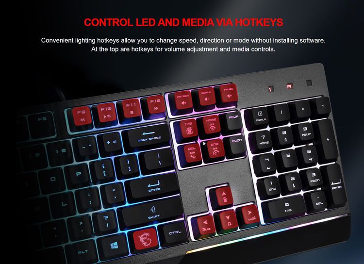 Keyboard Gaming MSI Vigor GK30 ของใหม่ มือหนึ่ง รูปที่ 11
