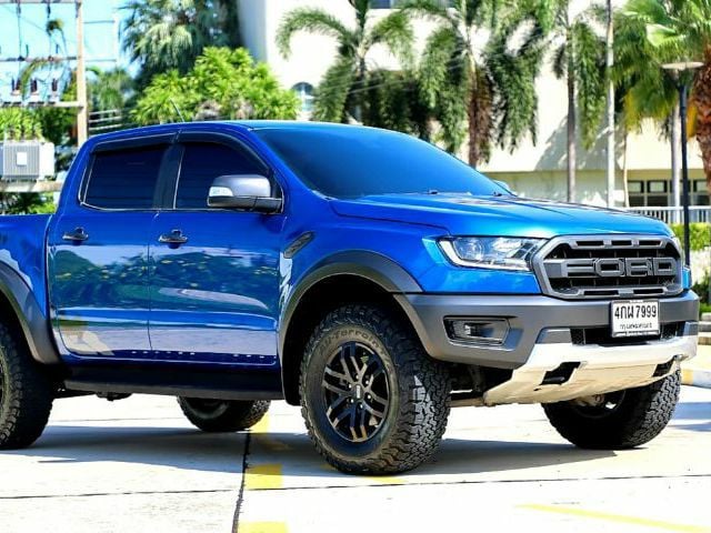 Ford Ranger 2018 2.0 Raptor 4WD Pickup ดีเซล ไม่ติดแก๊ส เกียร์อัตโนมัติ น้ำเงิน