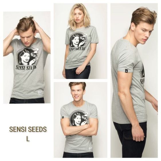 อื่นๆ เสื้อทีเชิ้ต เทา แขนสั้น Sensi Seeds Unisex Tshirt L 