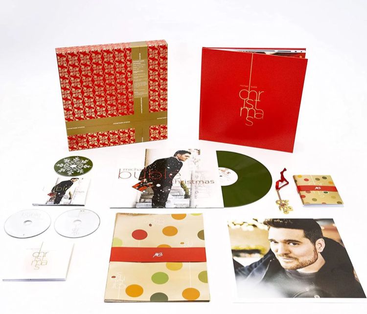 ขายแผ่นเสียงซีลนักร้องชายยอดเยี่ยมมาดเท่ Michael Bublé Christmas 2021 Super Deluxe 10th Anniversary Limited Edition Set LP CD  ส่งฟรี  รูปที่ 2