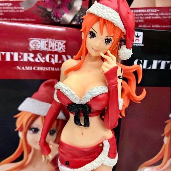 ฟิกเกอร์วันพีชแท้ Glitter  Glamours Nami christmas style รูปที่ 2