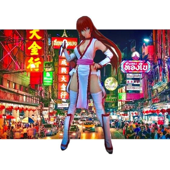 Sega DEAD OR ALIVE Extra figure haze special feat. Shunya Yamashita white (Kasumi) Size Approx 20 cm(7.9 inches) รูปที่ 1