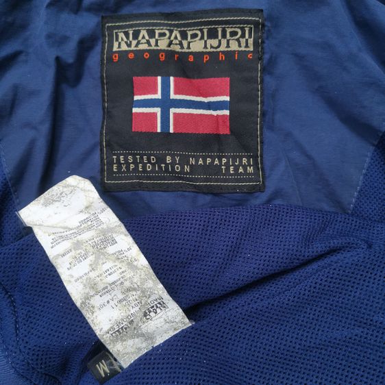 Napapijri Geographic Navy Blues Full Zipper Jacket รอบอก 42” รูปที่ 9