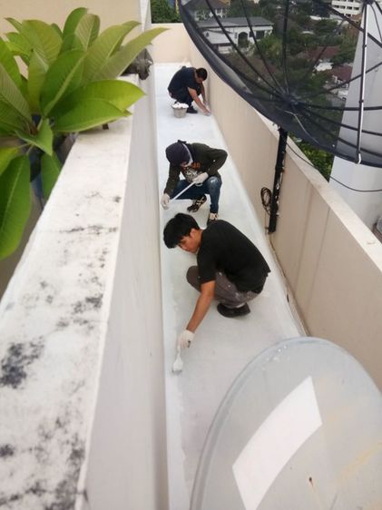 ฝนตกดาดฟ้า หลังคารั่ว มีปัญหาน้ำรั่วซึม.ให้เราจัดการ โดยทีมงานมืออาชีพมีประสบการณ์ รูปที่ 11