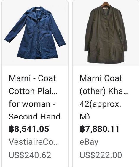 Marni Italy Trend Coat Size 38สีเขียวมะกอก รูปที่ 6