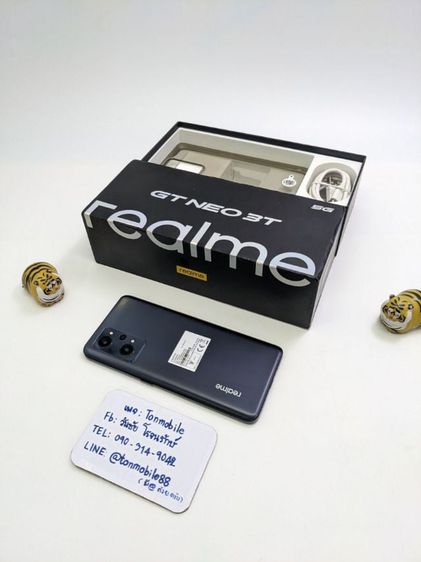 ยี่ห้ออื่นๆ 128 GB ขาย เทิร์น Realme Gt Neo 3T Black Ram 8 Rom 128 ศูนย์ไทย อุปกรณ์ครบยกกล่อง ประกันเหลือ เพียง 6,590 บาท เท่านั้น ครับ