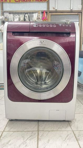 เครื่องซักผ้าฝาหน้าsamsung12kg dry 7kg มือสองพร้อมใช้งานได้ปกติ