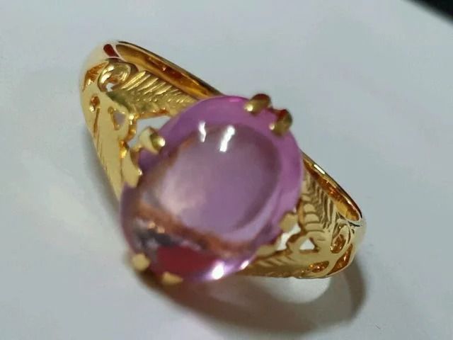 (70) เเหวนทอง 90 พลอยสีชมพู รูปที่ 2