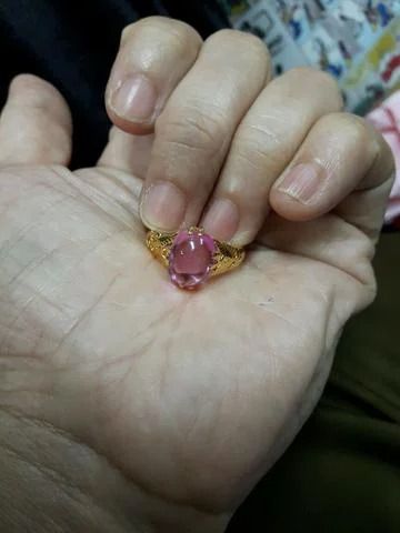 (70) เเหวนทอง 90 พลอยสีชมพู รูปที่ 4