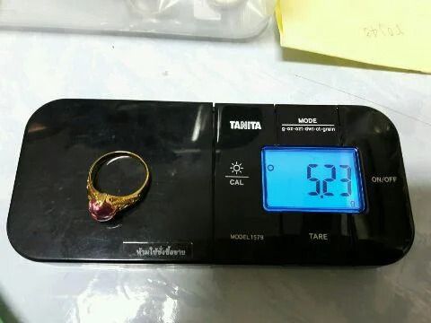 (70) เเหวนทอง 90 พลอยสีชมพู รูปที่ 7