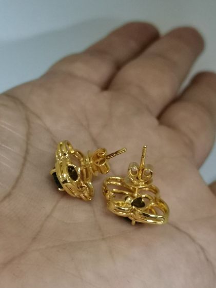 (126) ต่างหูไพลินทอง 90 รูปที่ 6