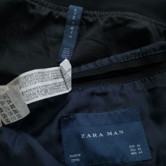 Zara Man Black Bomber Jacket รอบอก 45” รูปที่ 7