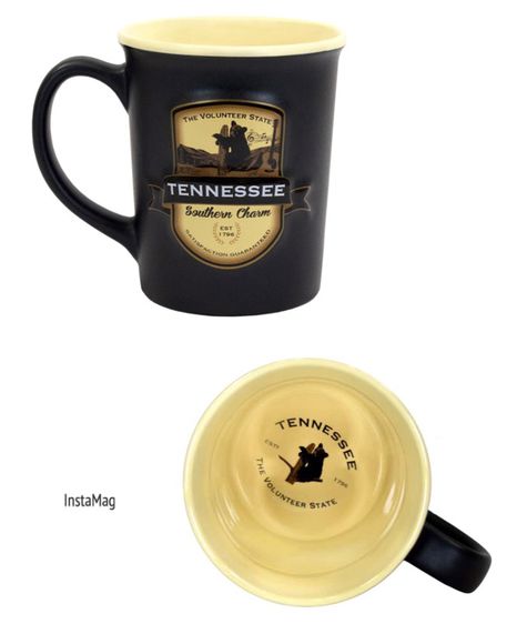 แก้วกาแฟ ไซส์ใหญ่ Americaware Ceramic Coffee Tea Mug  two tone (Black and tans ceramic stein style mug รูปที่ 8