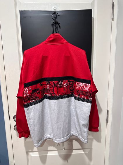 เสื้อ-กางเกงวอร์มสีแดงสด แบรนด์ superstar(ชุดเซต) รูปที่ 3