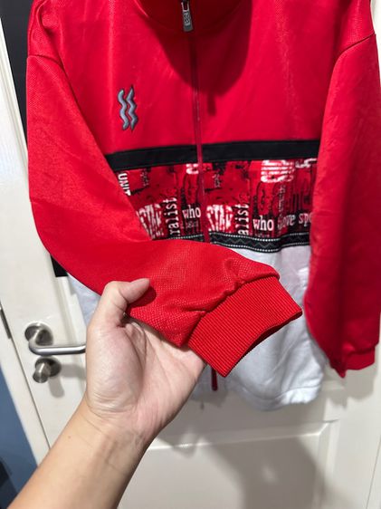 เสื้อ-กางเกงวอร์มสีแดงสด แบรนด์ superstar(ชุดเซต) รูปที่ 5