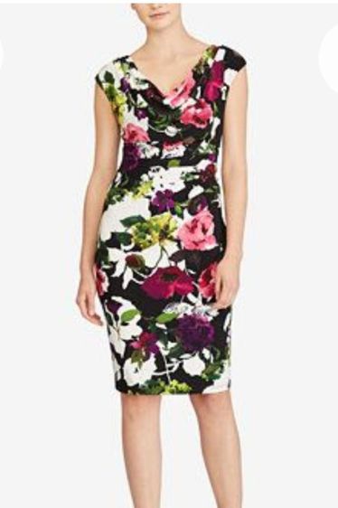 Ralph Lauren Floral-Print Dress Size 8 รูปที่ 4