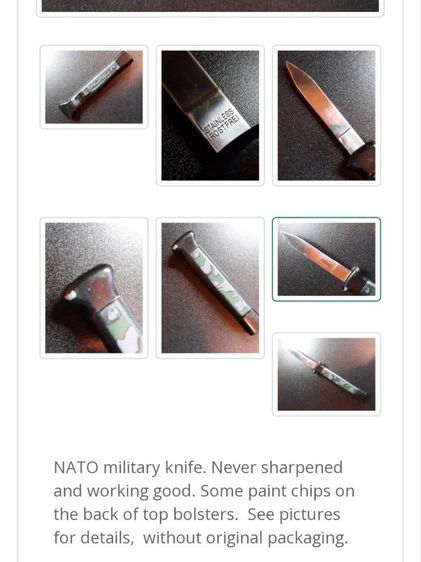 มีดสปริงวินเทจ​  Nato​ Military​ Knife​ รูปที่ 11