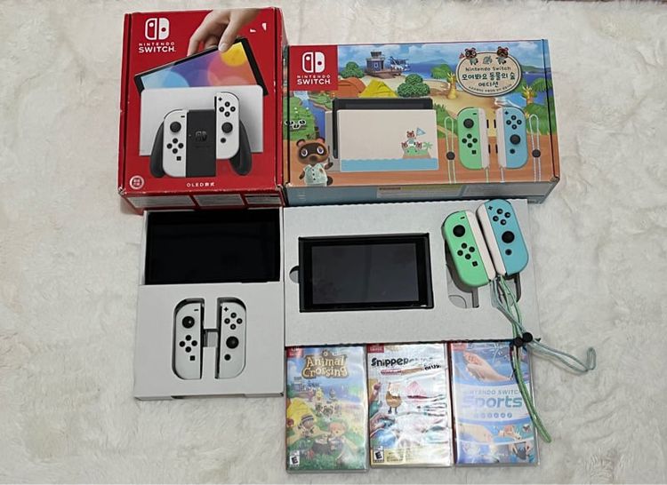 เครื่องเกม Nintendo Switch oled และ switch Animal Crossing switch v2