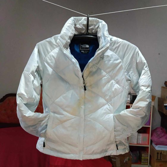 The North Face 550 Down Puffer Jacket - White - Women - Size S รูปที่ 3