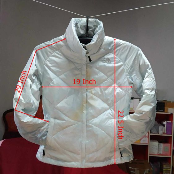 The North Face 550 Down Puffer Jacket - White - Women - Size S รูปที่ 2