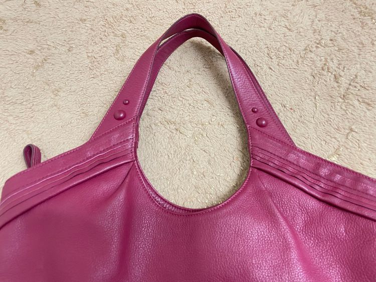 กระเป๋าหนังแท้มือสองสีชมพูสภาพ 95เปอร์เซ็นต์  แบรนด์ DlVIN รูปที่ 3