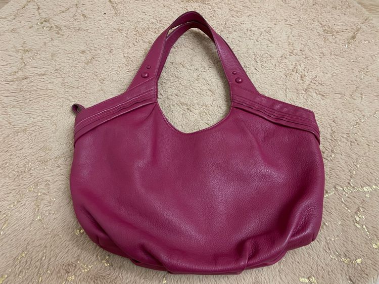 กระเป๋าหนังแท้มือสองสีชมพูสภาพ 95เปอร์เซ็นต์  แบรนด์ DlVIN รูปที่ 2