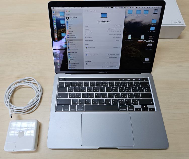 MacBook Pro 13 inch 2020 Ram 16 GB SSD 512 GB TouchBar Four Thunderbolt 3 Ports ครบกล่อง รูปที่ 2