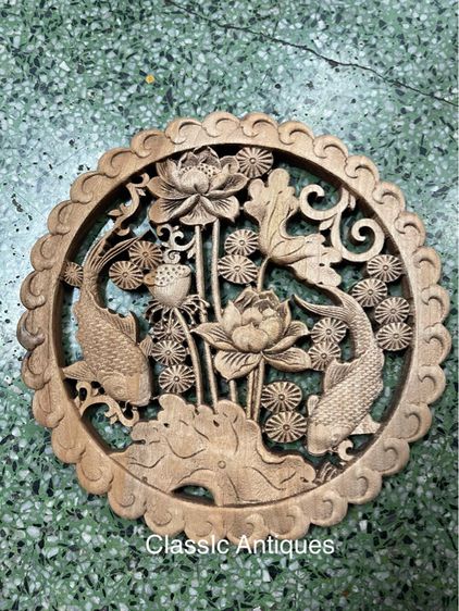 แผ่นไม้หอมแกะสลัก สะสม รูปที่ 4