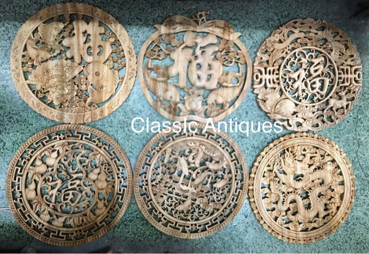 แผ่นไม้หอมแกะสลักขนาดกลาง รูปที่ 4